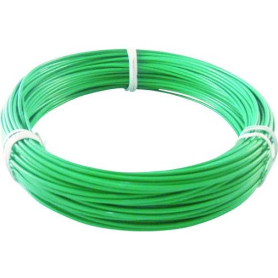 TRUSCO Color x 2 Rolls Wire, Vinyl-Coated, 2.0mm 25m, Green, TCWM-20GN, (Case Sold)