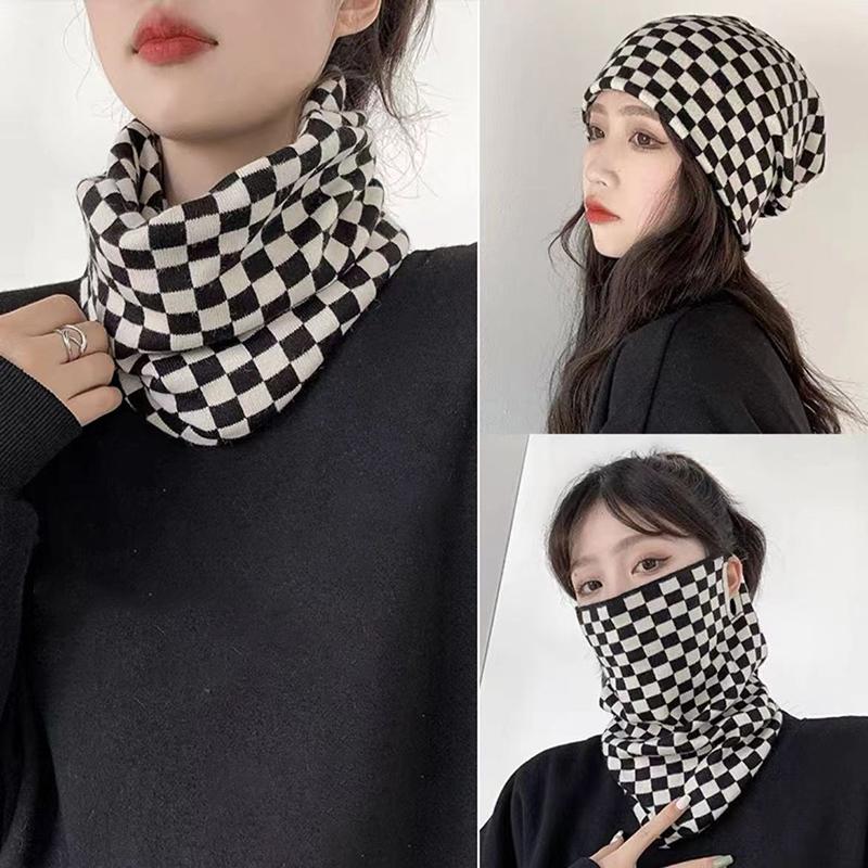 Versatile Winter Hanging Ear Mask Scarf Warm Windproof Face Mask Neck Protection For Women Outdoor Sports Headscarf