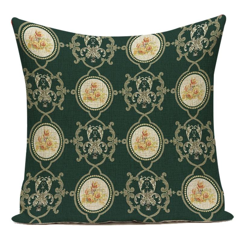 Decorative Throw Pillows Case Mandala Flower Geometric Middle Asian Ethnic Style Polyester Sofa Home Cushion Cover For Sofa