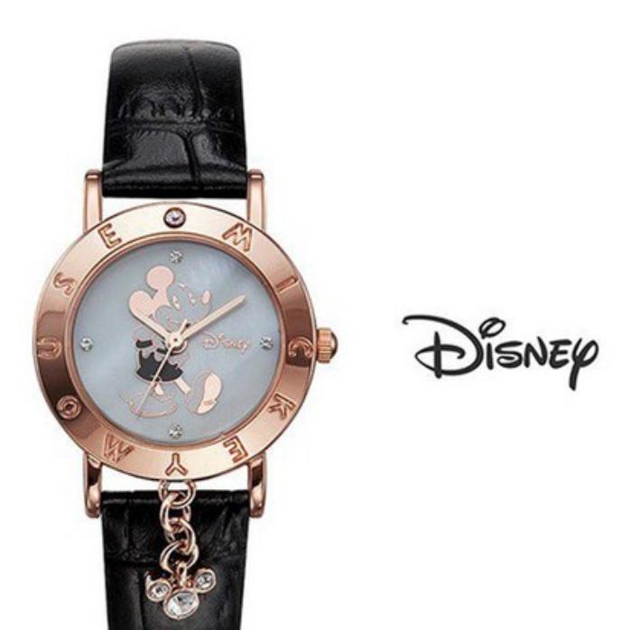 Disney Kadın Mickey Mouse Karakterli Charm Deri Kordonlu Saat (3 Renkler)
