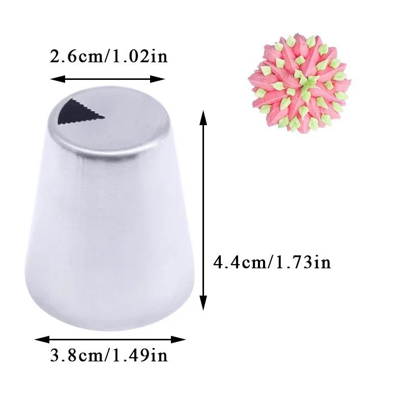 Cake Decorating Tools Flower Icing Piping Nozzle Cream Cupcake Baking Accessories 3pcs Icing Rose Pastry Nozzles
