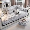 Autumn Home Non-slip Black White Sofa Cushion Couch Sofa Covers Mat Chenille Slipcover Funda Sofa Mat