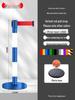 Retractable Queue Barrier Post with Belt