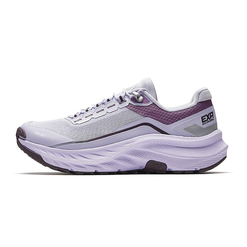 

Anta Explore 1 New Surface 2026 Womens Trail Running Shoes Summer Thick Sole Outdoor Functional Shoes Kids sneaker Light-Purple 922626685-4 36
