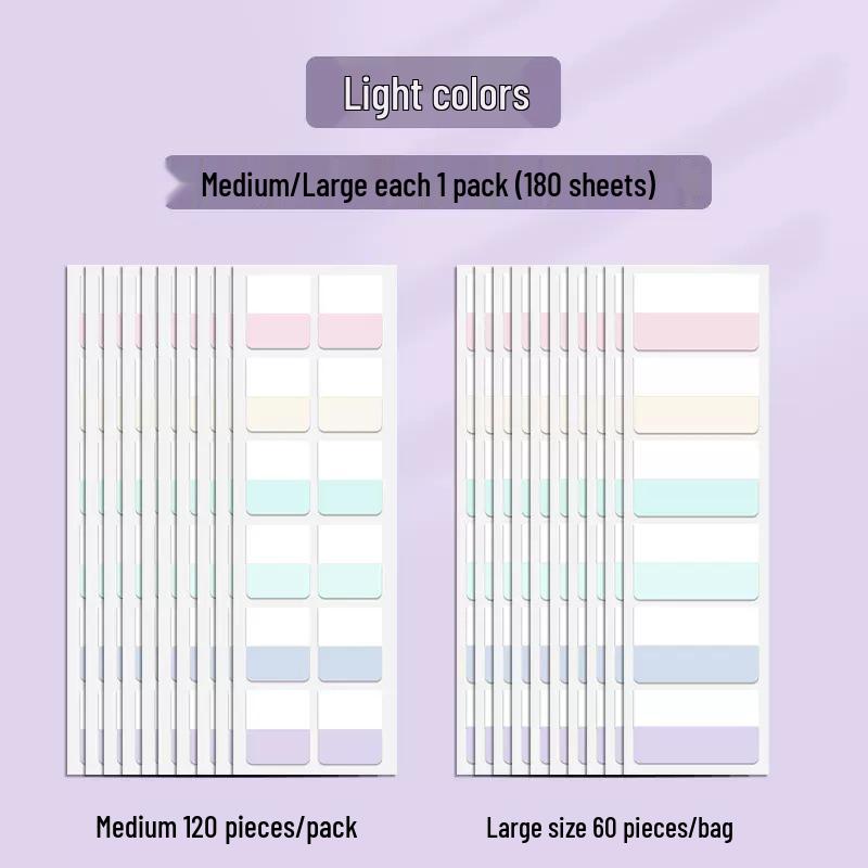 Morandi Writable Label Stickers: Post-it Notes Memo Pads