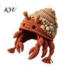 Holiday Crafting Projects Animal Hood Hat Crochet Kit, DIY Earflap Craft Supplies for Adults Cute Project Teens, Handmade Gift Yarn Crafts