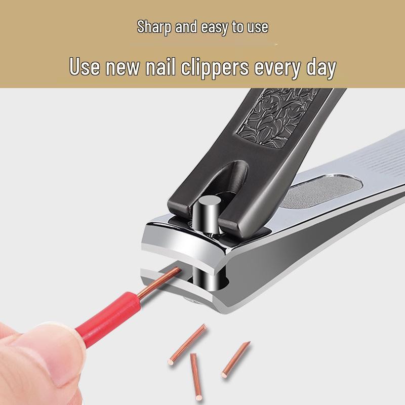 Zinc Alloy Nail Clippers - High-Grade German Craftsmanship, Portable Manicure Tool, Single Pack.