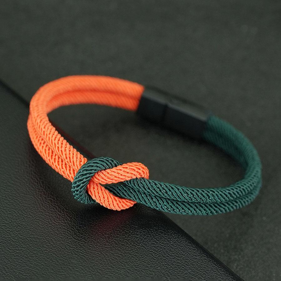 5 Styles Men Rope Bracelet True Love Knot Charm Braslet A Grade 4mm Milan String Braclet Hiphop Street Leisure Hand Accessories