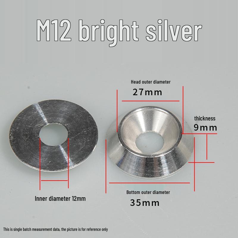 Eloxierte Aluminiumlegierung Senk-Präge-Flachscheibe