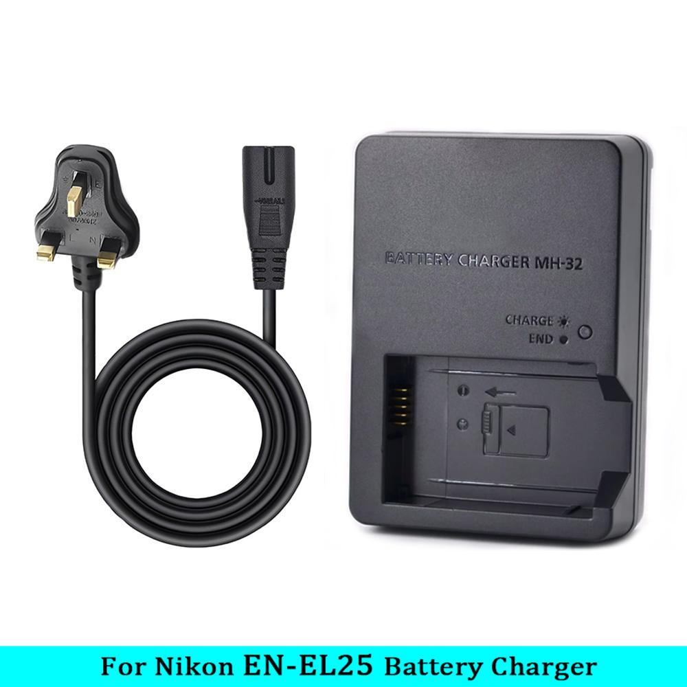 MH-32 MH32 Charger Camera for Nikon EN-EL25 ENEL25 EL25 Battery Nikon Z50 ZFC Z30 Z50II Micro Single Camera