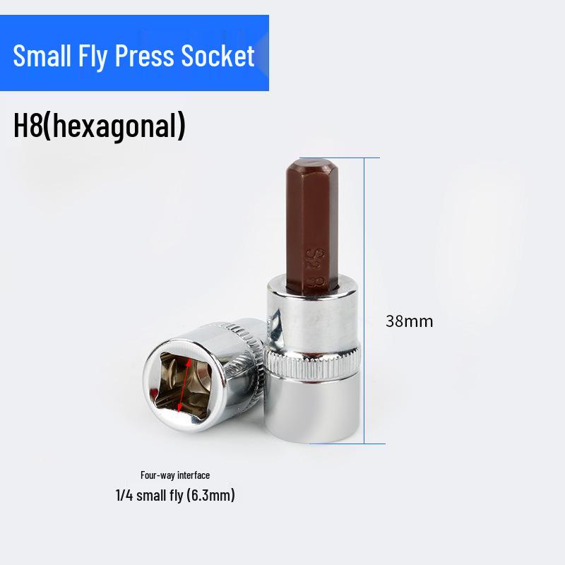 Screwdriver Socket Set: 1/4 Inch (6.3mm) Hex, Cross, Slotted, Pozi, Torx Bits