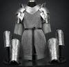 Costum armură de oțel Regină Elfi Set armură Războinic Fantasy Realizat Manual Costum Medieval LARP Cosplay