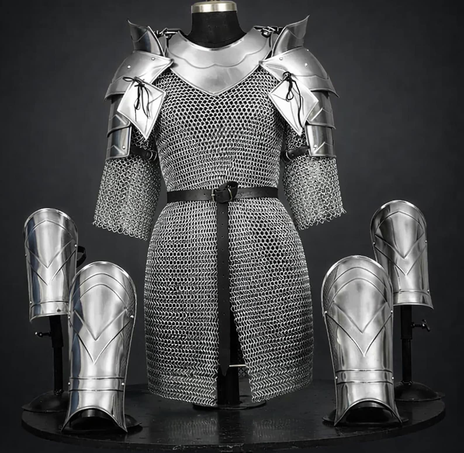 Elven Queen Steel Armor Suit Handmade Fantasy Warrior Armor Set Medieval LARP Cosplay Costume