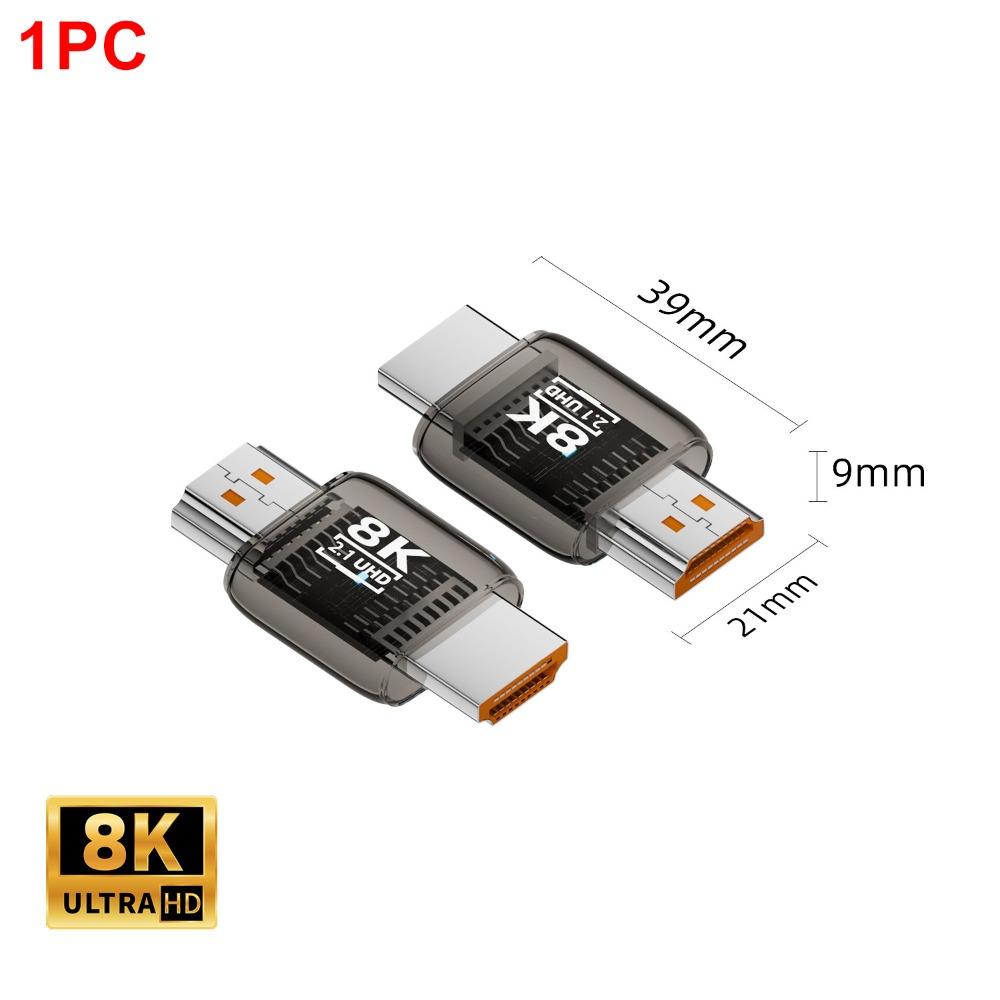 8K 60HZ HDTV Male to Female Adapter Indicator Light HDTV Coupler UHD2.1 Extender  TV Box Monitor