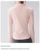 Full-Zip Yoga Suit with Pockets: Slimming Long Sleeve Top for Running & Fitness