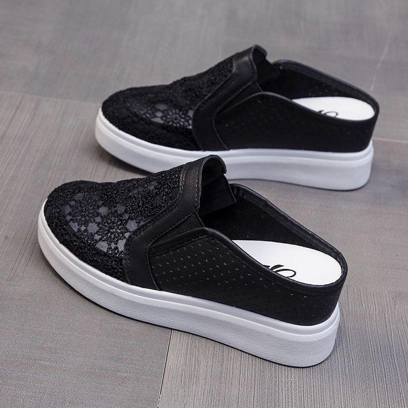 Summer New Style with Increased Height Inside Hollowed Out and Breathable Women's High-heeled Sandals Thick Soled and Worn Externally