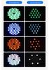 54-Piece 3W Full Color LED Stage Lights for Weddings and Events