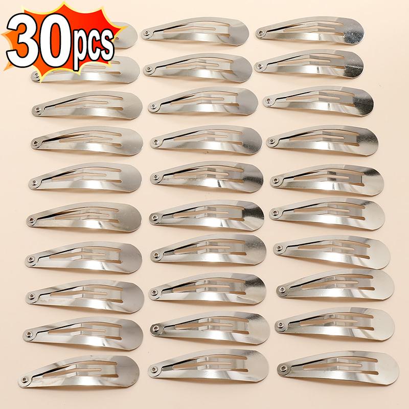 2/30pcs Silver Star Hairpins for Women Stars Filigree Metal Snap Hair Clips Girls Side Hair Grip Y2K Barrettes Hair Accessories