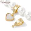 5/10Pcs 18K Gold Plated Bails For Pendant,Pearl Necklace Charm Holder,Bail Connector For Jewelry Making Supplies,DIY Accessories