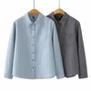 2026 Spring Plus Size Women's Striped Long Sleeve Lapel Blouse Shirt Cardigan