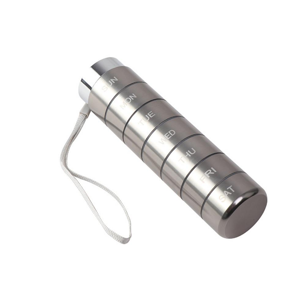 Portable Waterproof Weekly Pill Case High Capacity 7-Day Pill Organizer Sealed Moisture Proof Pill Box Daily Medicine