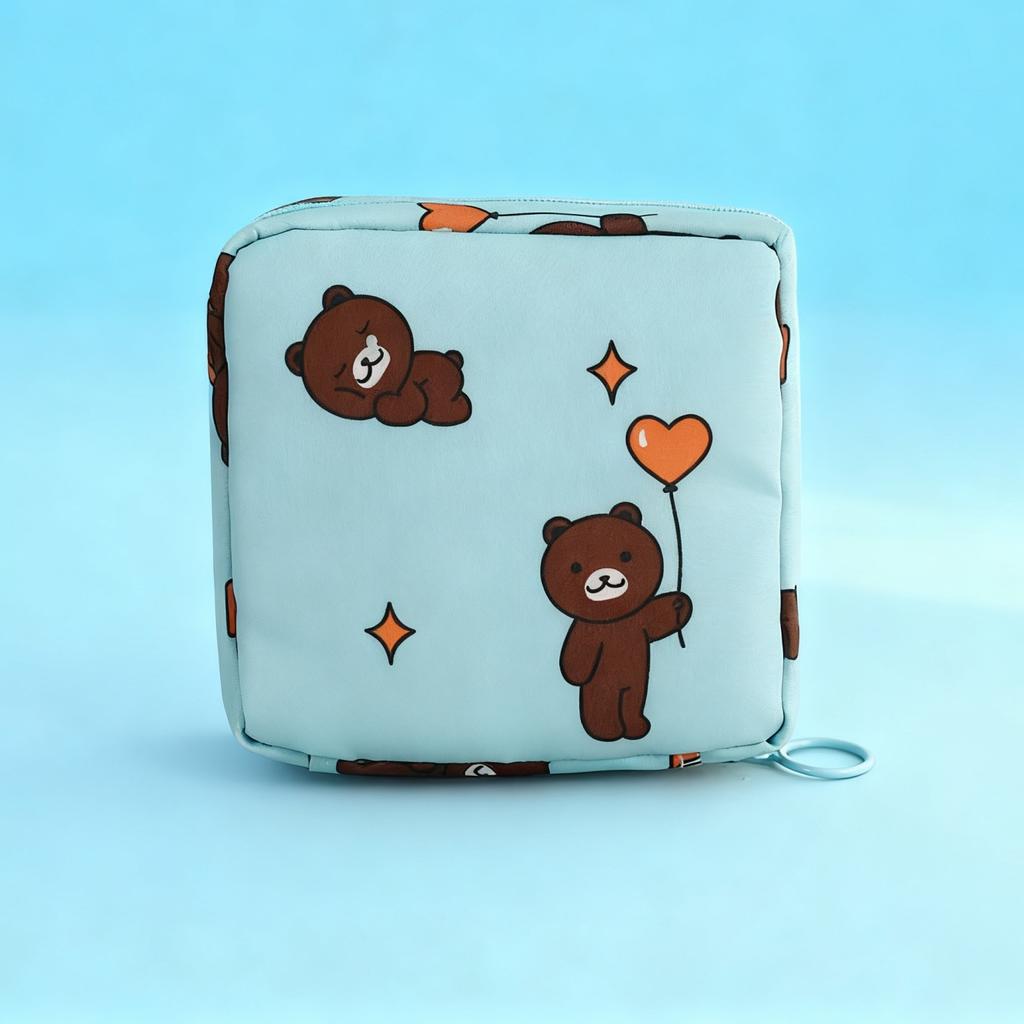 Diaper Sanitary Napkin Storage Bag Nylon Sanitary Pads Package Bags Coin Purse Jewelry Organizer Credit Card Pouch Case