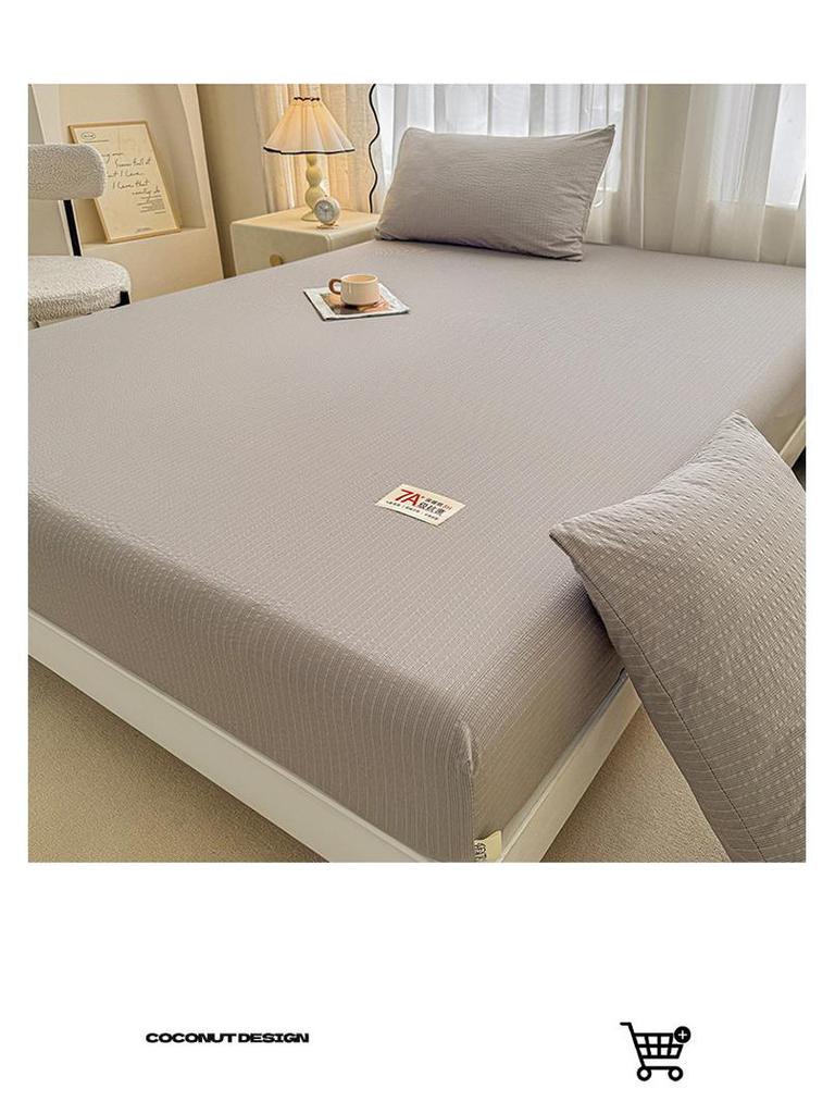 A-Grade Solid Color Bedspread and Dustproof Fitted Sheet for Simmons Taiwan Bedding