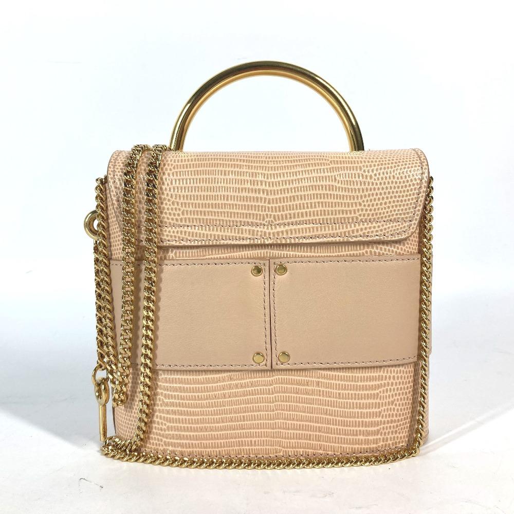 Chloe logo Abbey Rock Small 2WAY Hand Bag Crossbody Pochette Shoulder Bag