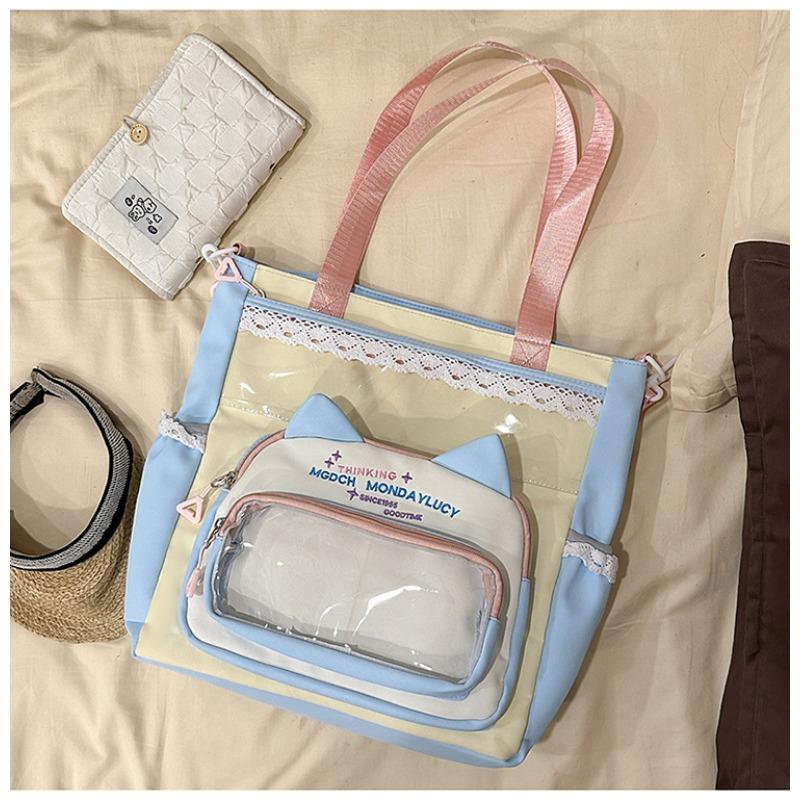 New fresh and sweet candy color bar junior high school students lightweight large capacity backpack