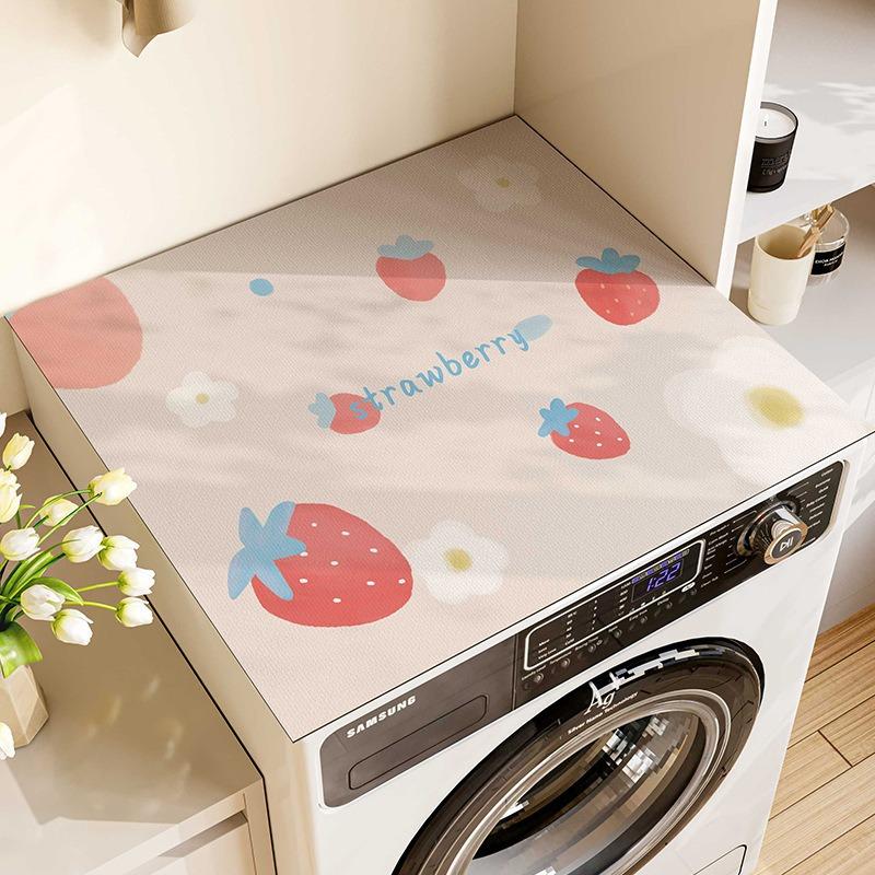 Small Fresh Washing Machine Dust Mat Placemats for Table Dish Drying Decor Table Kitchen Decoration Accessories