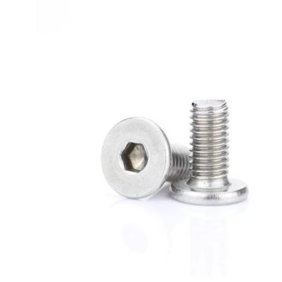 M4 Large Flat Head Ultra-Thin 304 Stainless Steel Inner Hex Screw Bolt