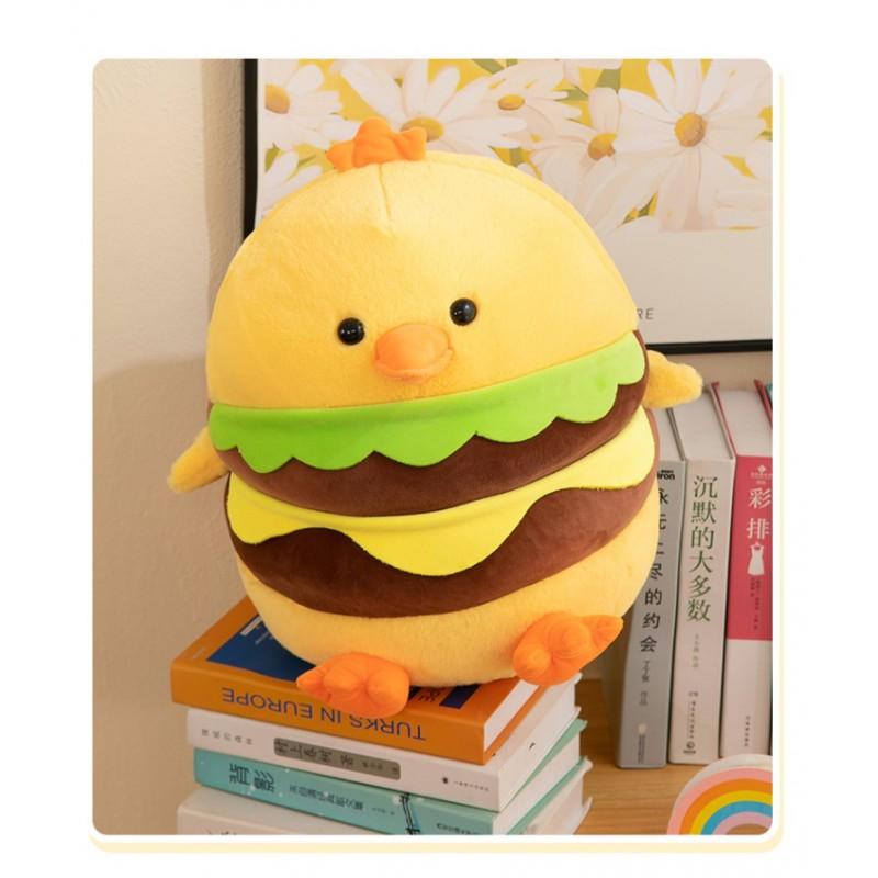 Soft Plush Chicken Toy Kids 30cm 40cm 50cm Yellow Stuffed Animal Pillow Bedroom Office Decor