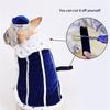 Elegant Royal Dog Costume Set with Crown Hat Breathable Pet Cosplay Outfit For Indoor Outdoor Halloween Party Wear