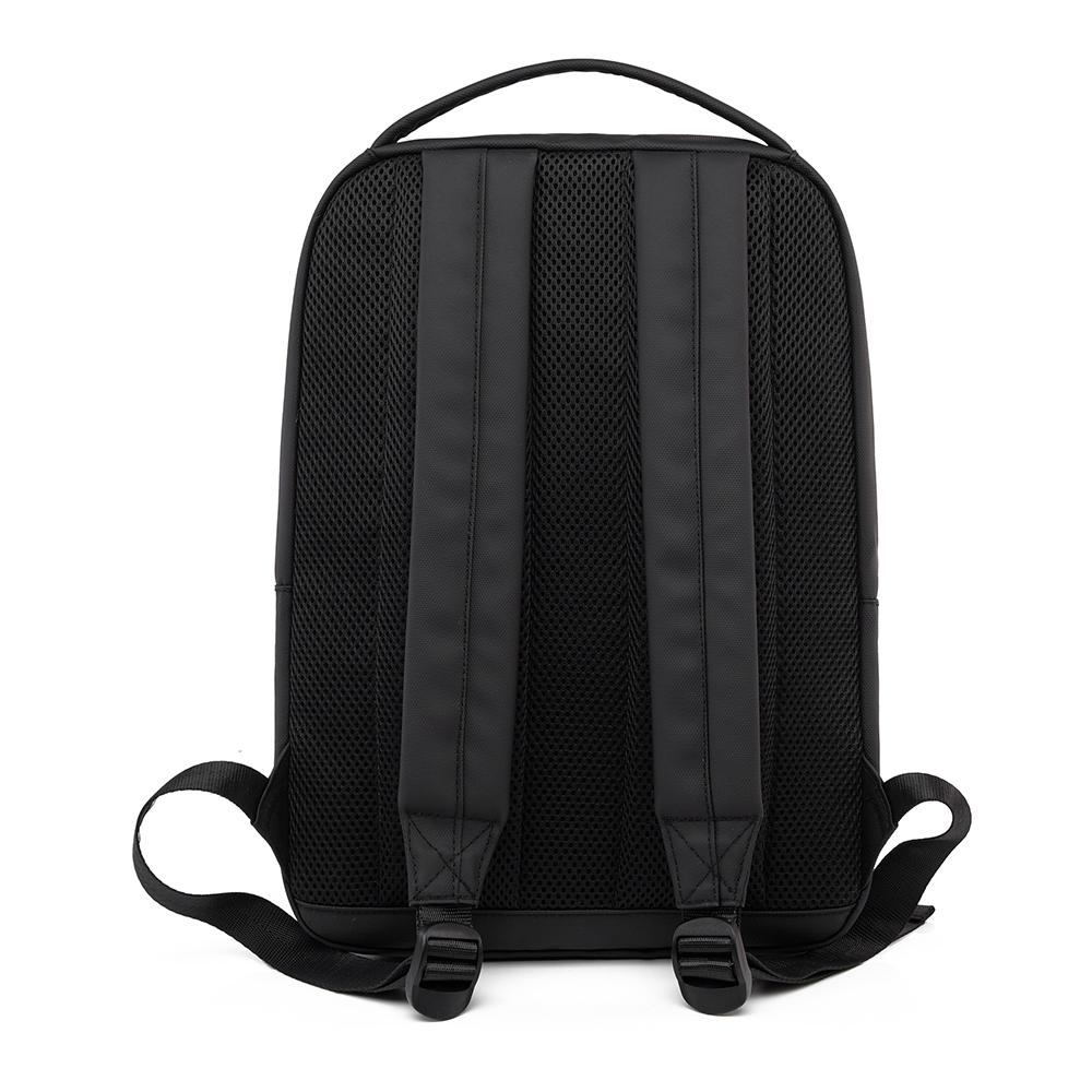 Sleek Minimalist Backpack with Front Zipper Pocket and Padded Shoulder Straps