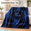 Custom Text Flannel Blanket Sheffield Wednesday FC Print Warm Cozy Blanket Home Sofa Bedding