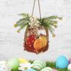 Easter Door Decorations Wooden Easter Egg Front Door Wreath Signs Rustic Easter Egg Wreath For Wall Door Window Farmhouse Porch