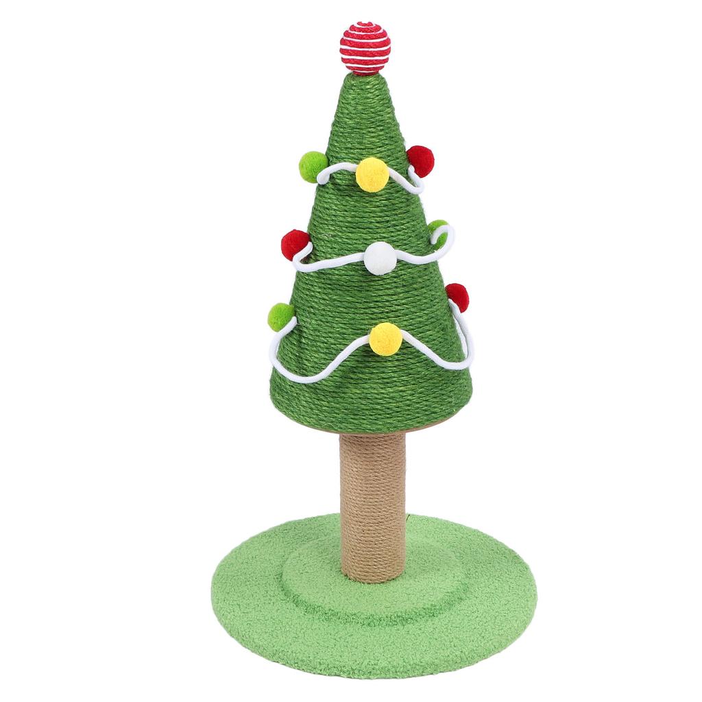 Cat Scratching Post Xmas Tree Style Sisal Protect Furniture Stable Structure Cat Tree Scratch Post for Home Indoor