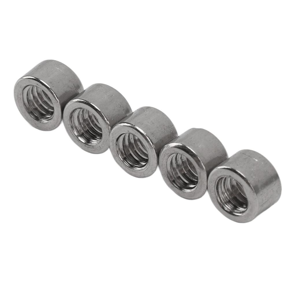 50 Pcs Round Coupling Nut M4x0.7 4mm Length 304 Stainless Steel Sturdy Round Connector Nuts for