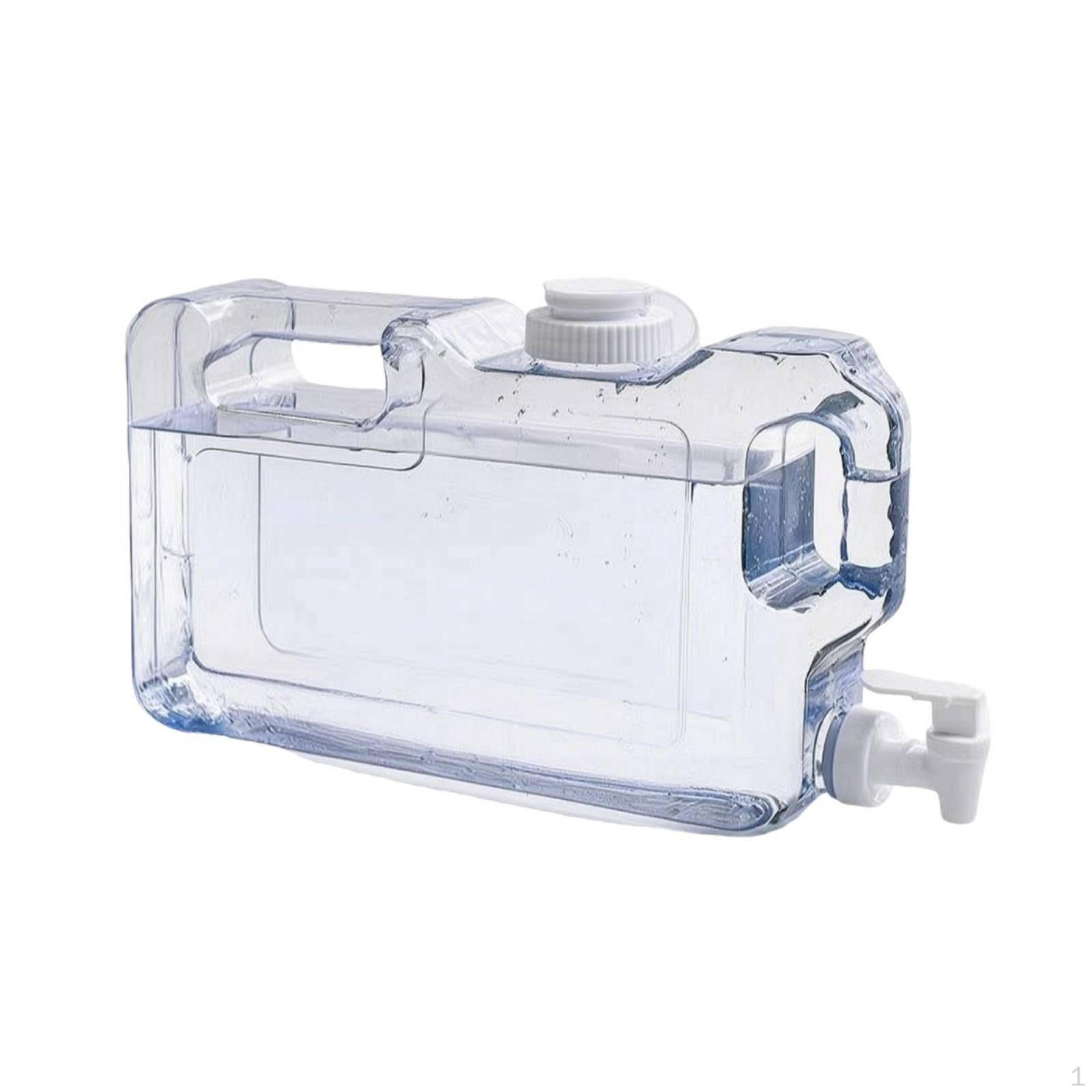 Wasserbehälter mit Hahn Transparenter Spenderhahn Auslaufsicher für Reisende, 4L