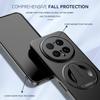 KEYSION Magnetische Handyhülle für HONOR Magic 8 Pro Metalllack Silikon+PC Aufstellständer Stoßfeste Hülle für Magic8 Pro 5G