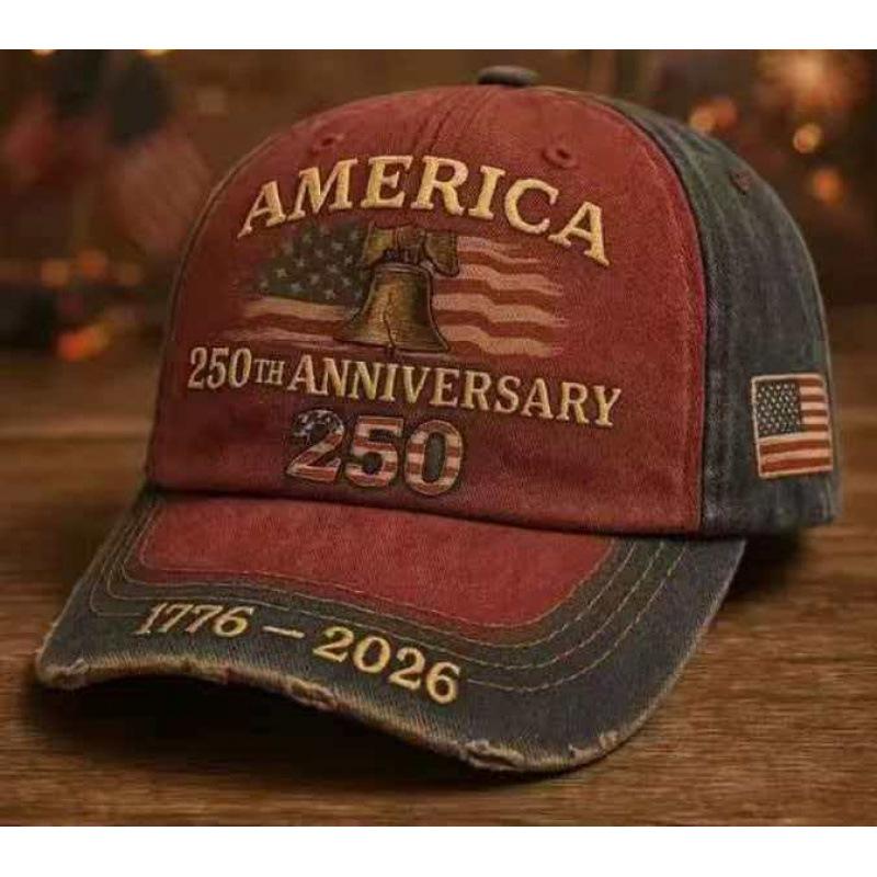 Nueva Gorra de Béisbol con Impresión Digital D para Hombre y Mujer Gorra de Aniversario Americano