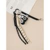 Cross-border hot-selling leather five-pointed star bag pendant camera baseball football DIY bag pendant keychain