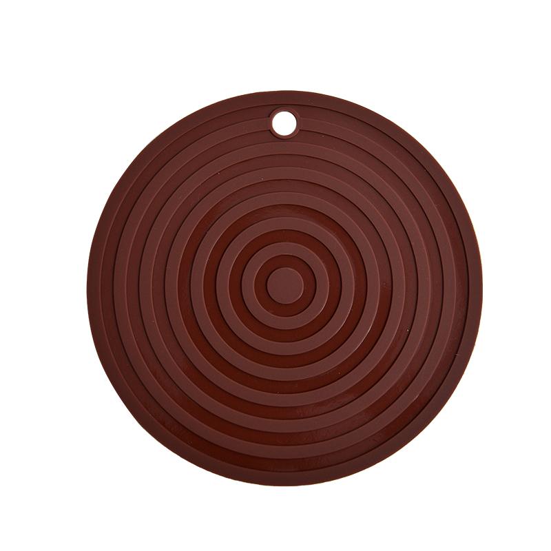 24CM Large Round Silicone Pad Anti-scalding Insulation Pad Placemat Pot Pad Plate Pad High Temperature Household Table Mat