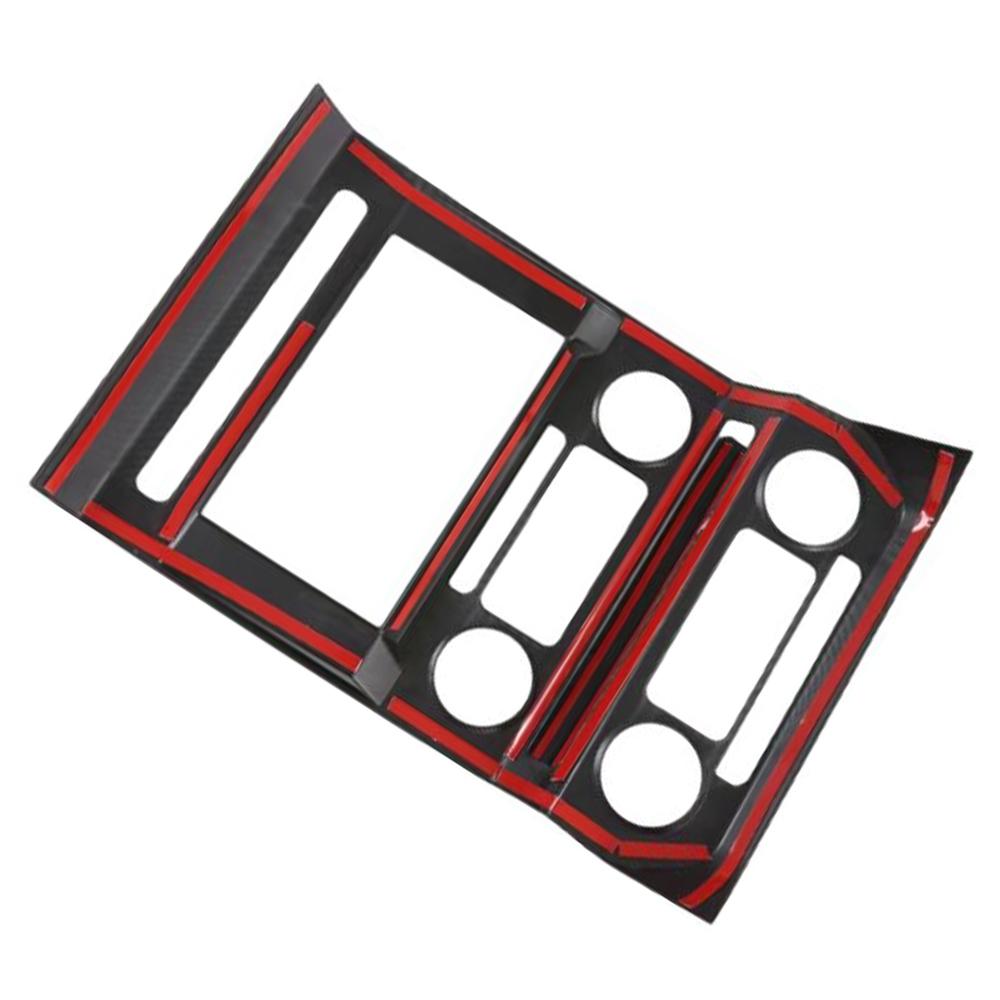 ABS Carbon Fiber Inner Navigation Frame Cover Trim For Ford Raptor 2015-2019