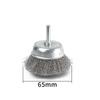 6mm Handle Stainless Steel Wire Brush Bowl for Rust, Stain, Paint, Burr Removal & Polishing