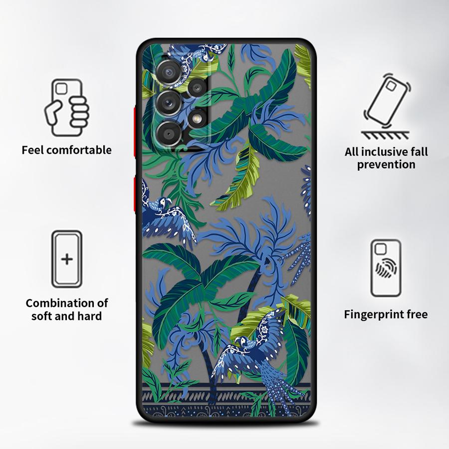 Creative Branch Art Phone Cover Case for Samsung Galaxy A54 A52S A72 A73 A33 A34 A36 A56 A55 A35 A53 A16 A15 A17 A52 A14 A23