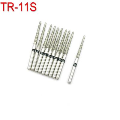 10pcs Diamond Burs Dental High Speed Drills Super Coarse Teeth Polishing Product For Dentist TR-11S