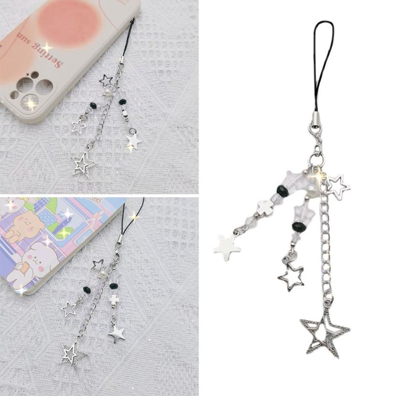 High-Quality Star Cross Mobile Phone Charm Strap Phone Chain Keychain Lanyard Perfect Gift for Friends and Family