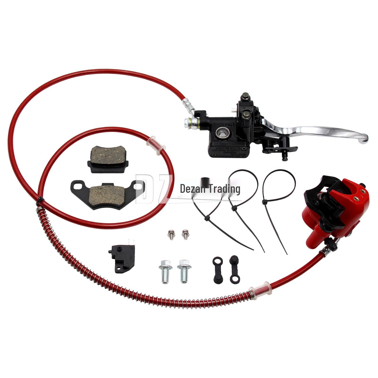 ATV Beach Buggy Brake Kit 50CC-125CC: Hand Rear Brake, Upper/Lower Pump, Disc Assembly, Brake Pads Hand Brake Assembly