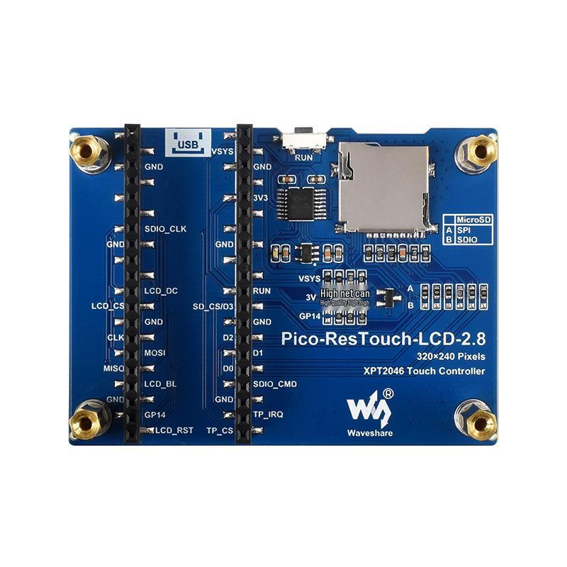 Raspberry Pi Pico 2.8" 262K Color LCD Display Module 320x240 Pixels SPI.
